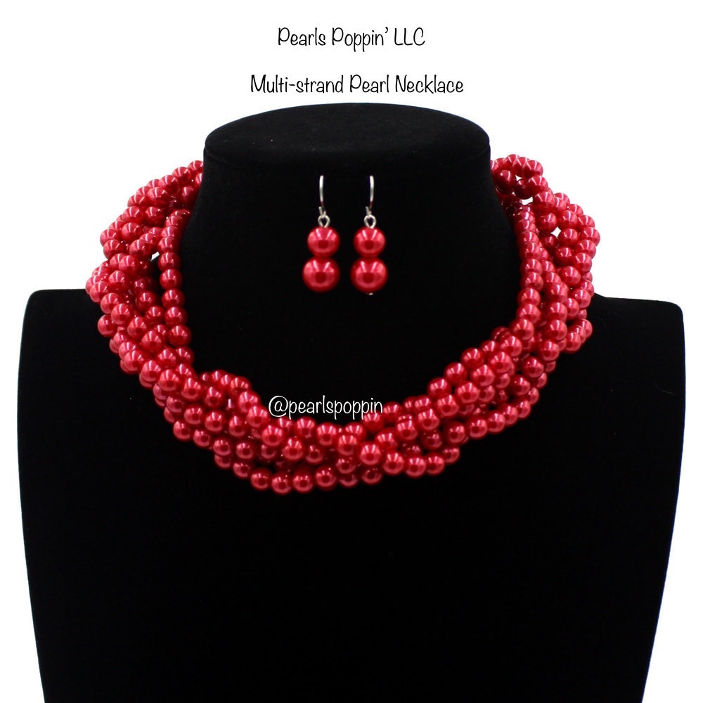 Red Pearl necklace